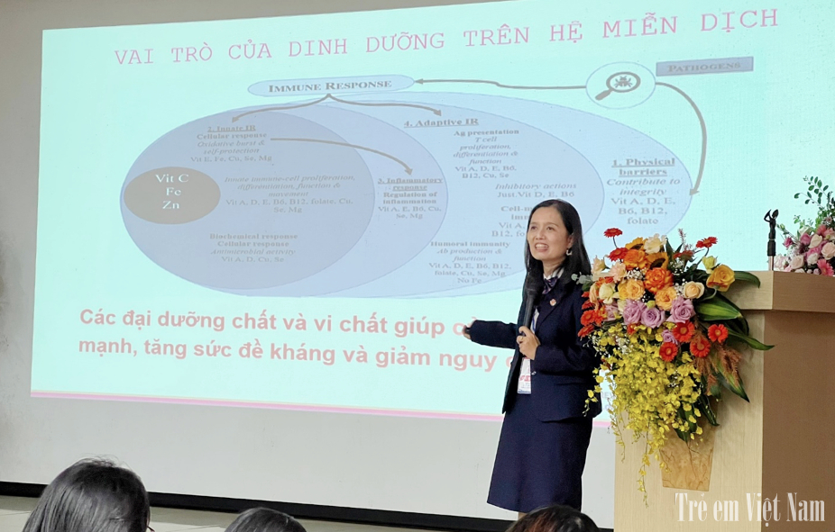 PGS.TS Nguyễn Thị Diệu Thúy - Đại học Y Hà Nội thuyết trình tại Hội thảo (Ảnh: Thanh Loan). Chuyen gia - anh Thanh Loan