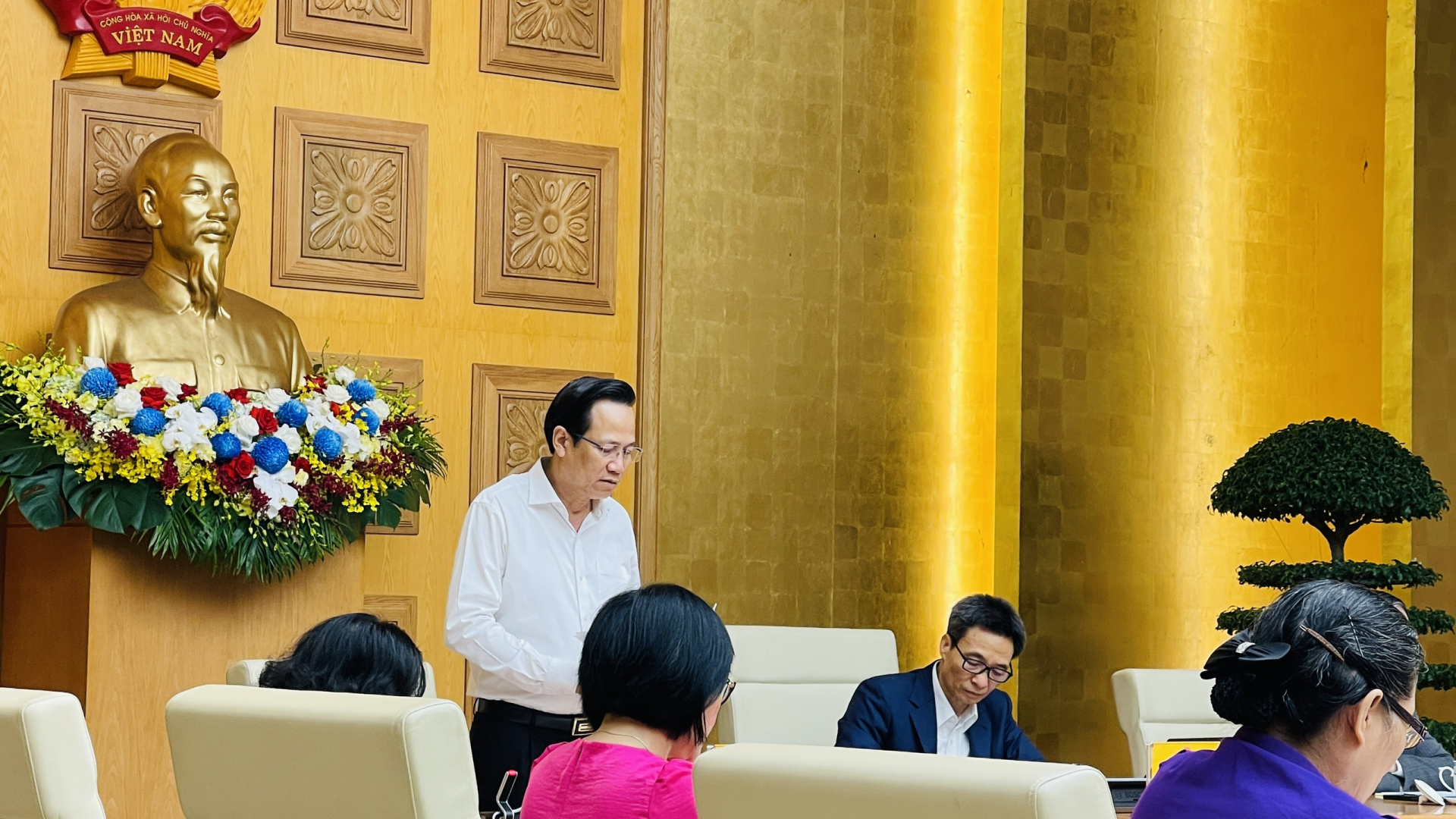 Bộ trưởng Bộ Lao động, Thương binh và Xã hội Đào Ngọc Dung - Phó Chủ tịch Thường trực Ủy ban quốc gia về trẻ em phát biểu khai mạc phiên họp thường niên của Ủy ban năm 2022 (Ảnh: Minh Hiền). Bộ trưởng Bộ Lao động, Thương binh và Xã hội Đào Ngọc Dung