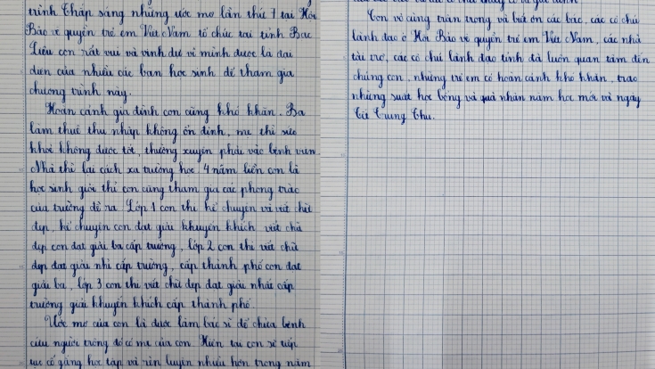 Lá thư xúc động của học sinh lớp 5 gửi tới chương trình “Thắp sáng những ước mơ”