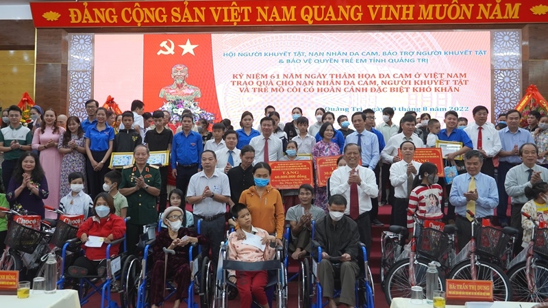 Hỗ trợ người khuyết tật, nạn nhân da cam và trẻ mồ côi tỉnh Quảng Trị