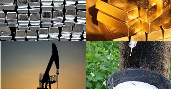 Thị trường ngày 6/1: Giá dầu và đồng hồi phục mạnh, vàng, cao su, quặng sắt giảm